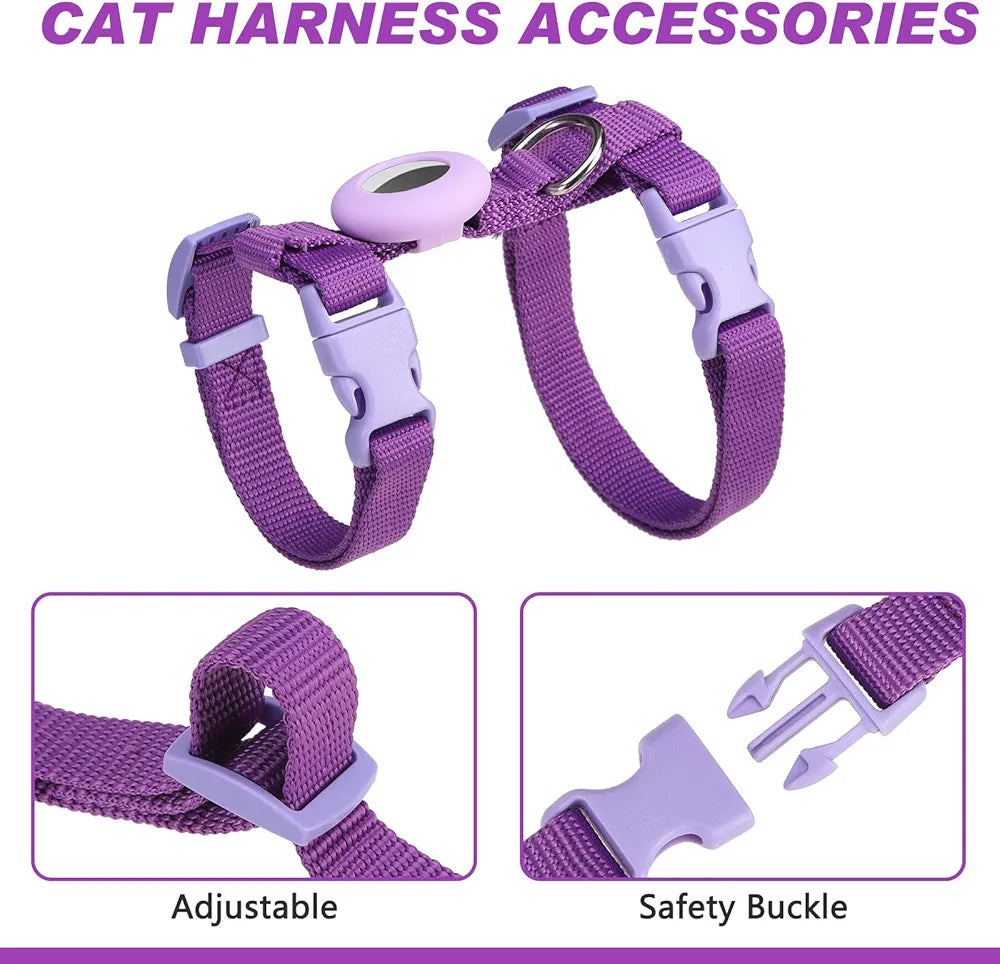 Cat Harness and Leash for Walking, Escape Proof Soft Adjustable Vest Harnesses for Cats, Easy Control Breathable Reflective Strips Jacket, Emerald, XS