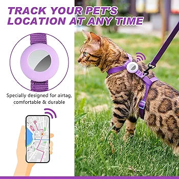 Cat Harness and Leash for Walking, Escape Proof Soft Adjustable Vest Harnesses for Cats, Easy Control Breathable Reflective Strips Jacket, Emerald, XS